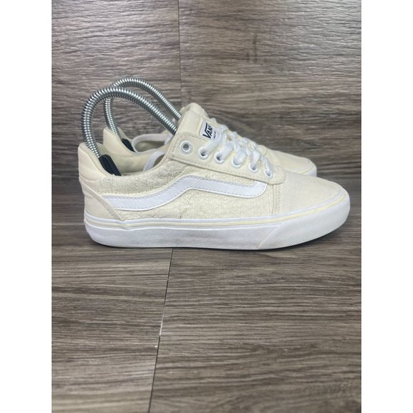 Vans Shoes - VANS Cream Texture Old Skool Skate Shoes W/Delux Comfort Women's Size 6.0